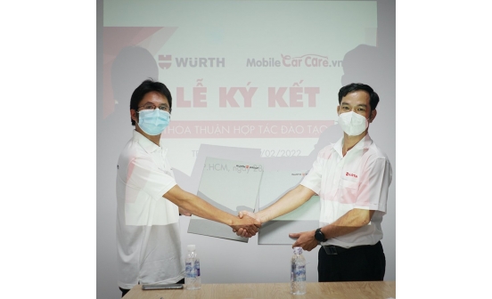Lễ ký kết hợp tác chiến lược giữa Mobile Car Care và Wurth Việt Nam